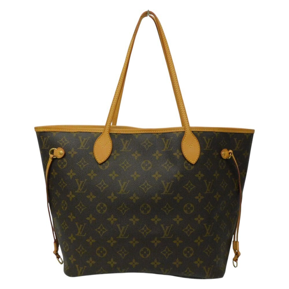 Louis Vuitton Neverfull Monogram LV classic tote bag handbag shoulder brown